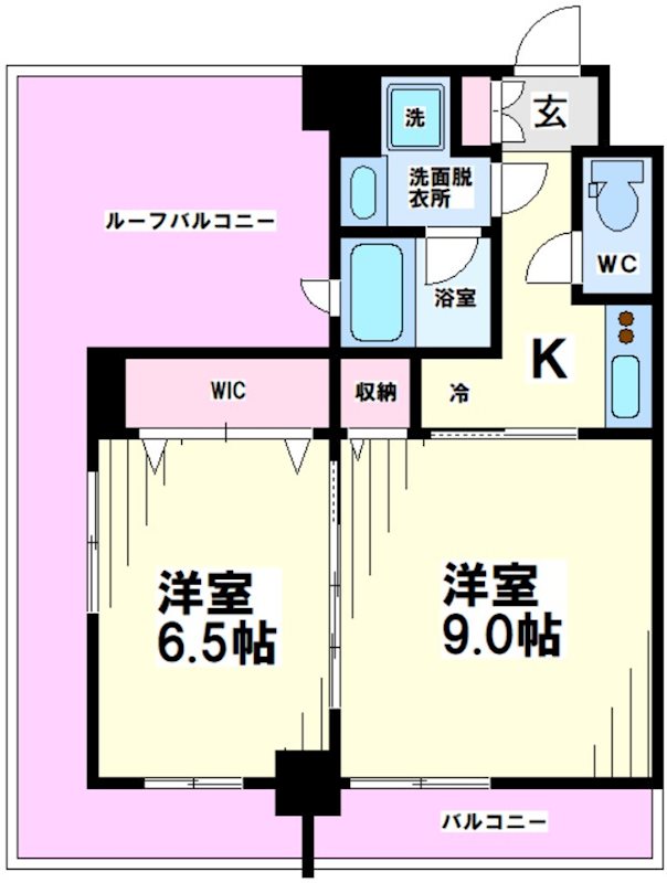 ルクレ代田橋　 間取り