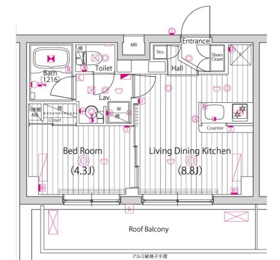 ガーラ・ヴィスタ調布 400号室 間取り