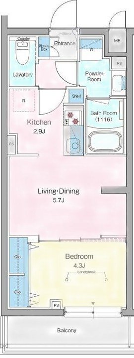 ルフォンリヴェント杉並永福 間取り