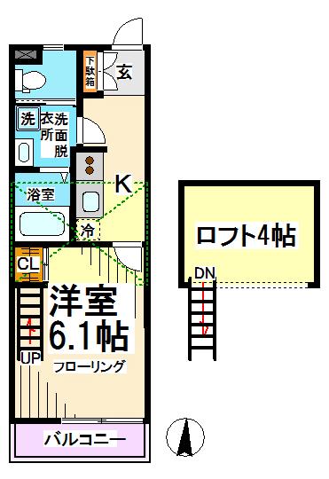 LUCE桜上水 間取り