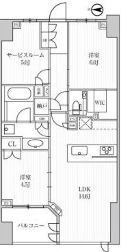 ディームス方南町 間取り