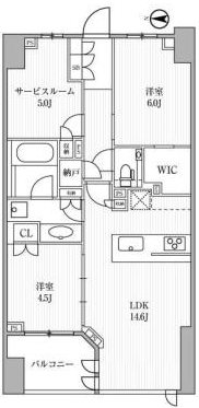 ディームス方南町 間取り