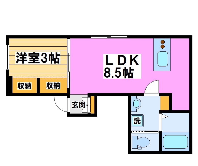 【ラフィネ調布】 間取り