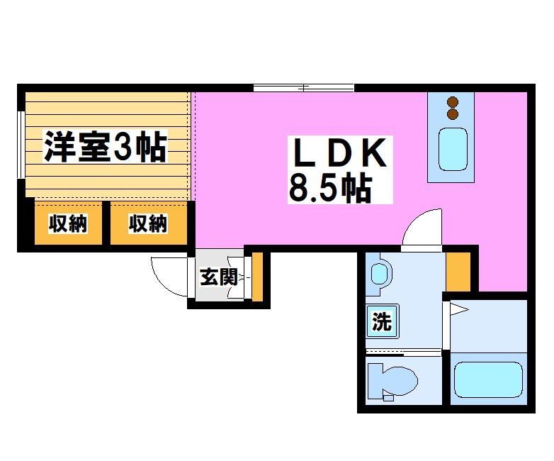 【ラフィネ調布】 間取り