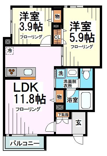 フルーレット 間取り