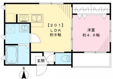 ボンジュール上北沢 間取り