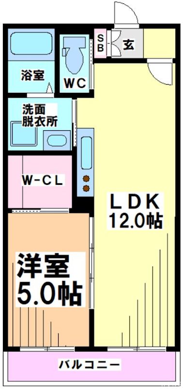 リベレンテ幡ヶ谷 間取り