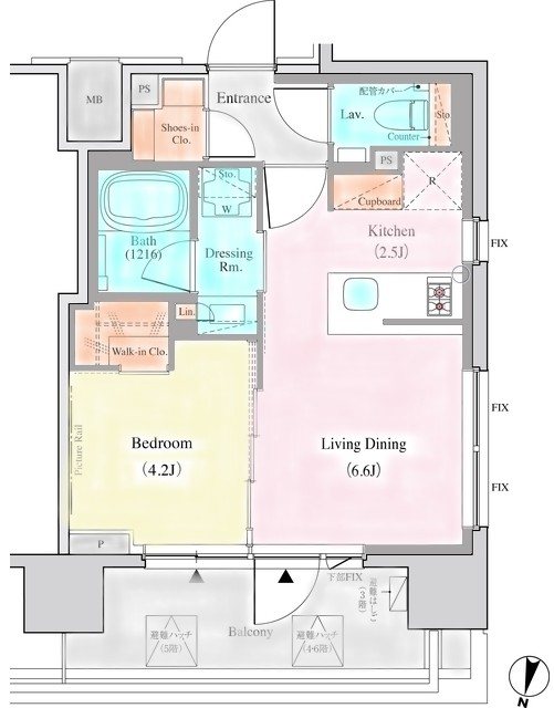 ザ・パークハビオ代々木 間取り