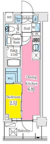 リビオメゾン東北沢 間取り