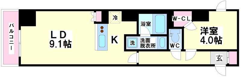 ディームス初台Ⅱ 間取り