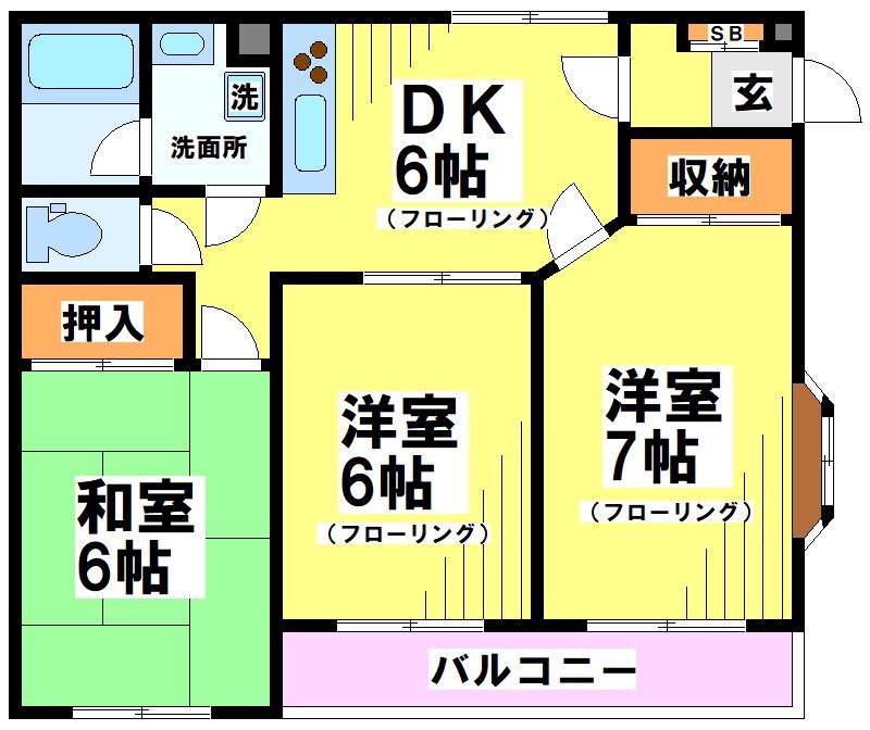 ヴィラハピネス 間取り