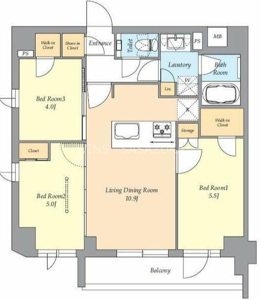AIFLAT渋谷西原 間取り