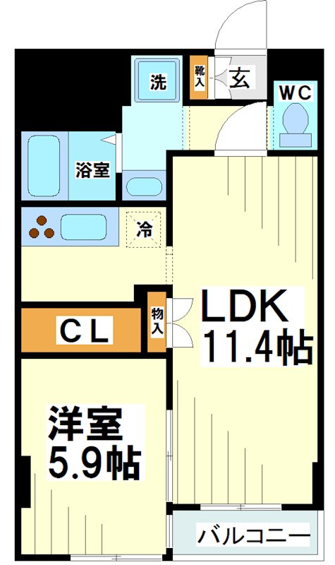 プラッサ西参道 間取り