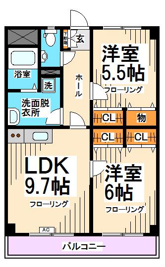 アルパイン松原 間取り図