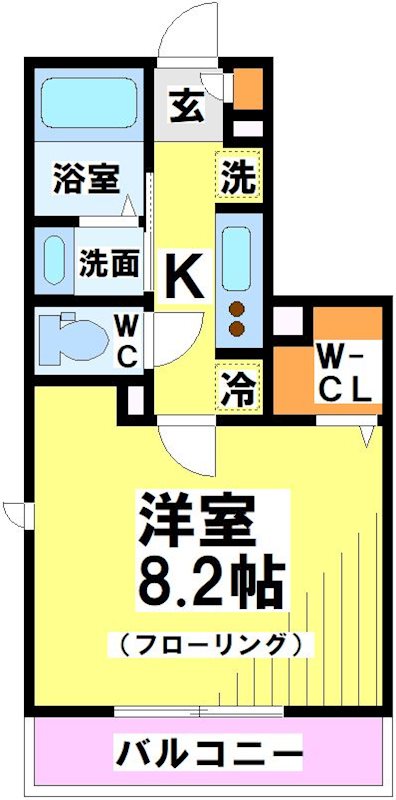 マーリエ調布 101号室 間取り