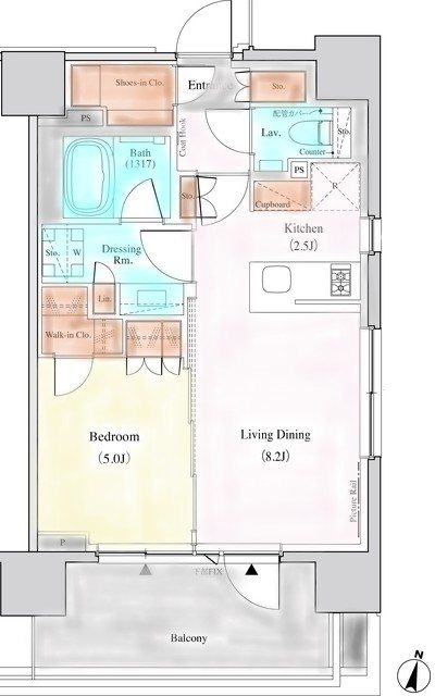ザ・パークハビオ代々木 間取り