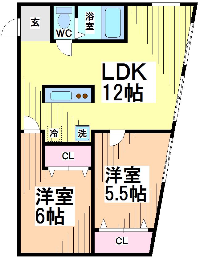 フラット代田橋 間取り