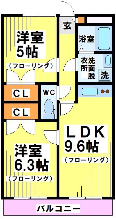 フレアつつじヶ丘 間取り