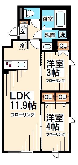 ウエルスクエア笹塚Ⅱ 間取り