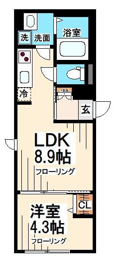 ウエルスクエア笹塚Ⅱ 間取り