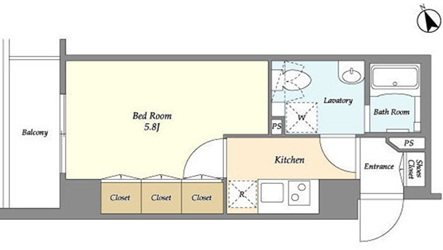 ディームス初台Ⅱ 間取り