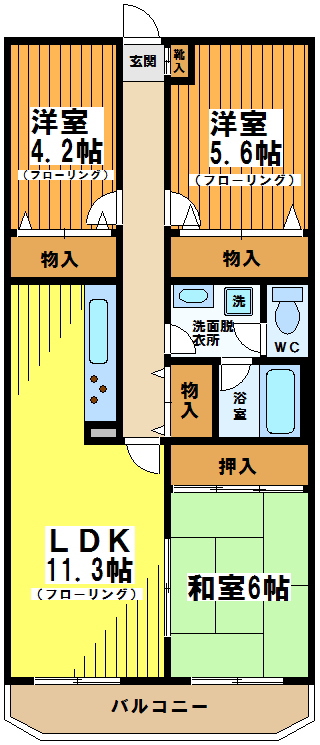 セントラルパレス15 間取り