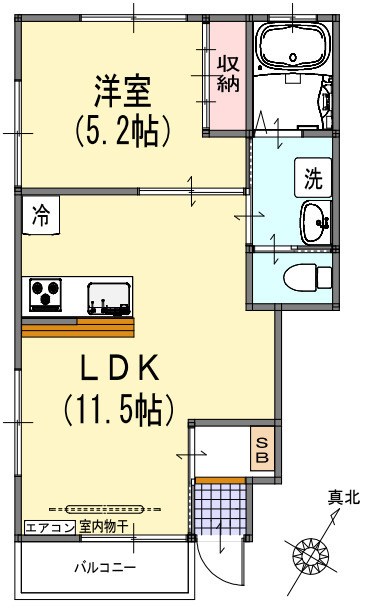 シャトーつつじヶ丘 間取り図