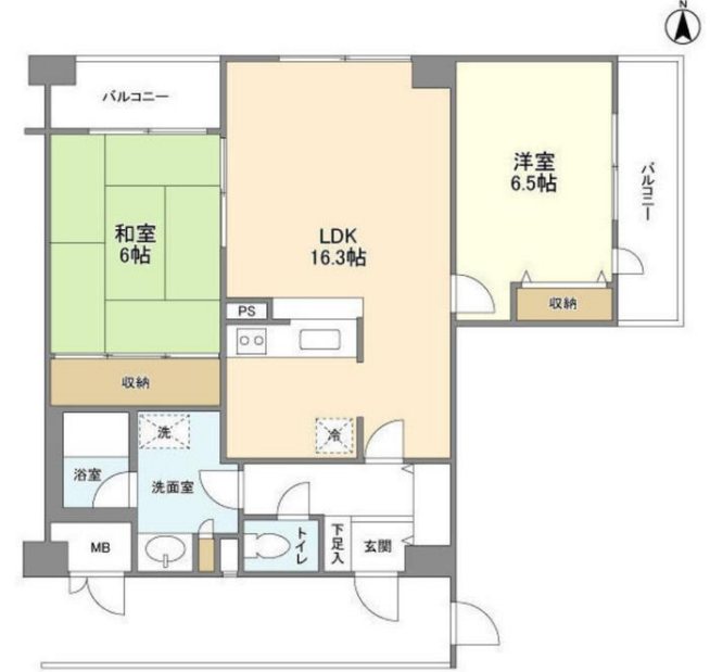 アクシス調布 905号室 間取り