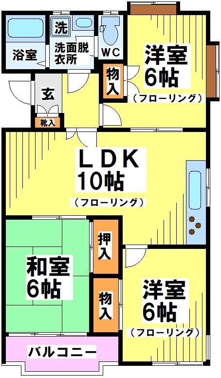 第一秀恵レジデンス 202号室 間取り