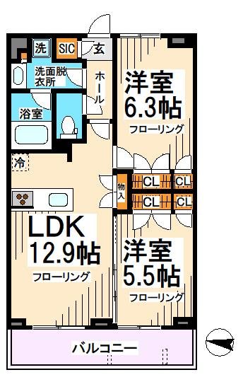 TELLUS八幡山 間取り
