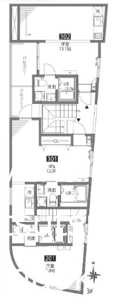 仙川アパートメント 間取り