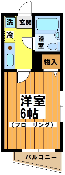 グランディール菊野台 101号室 間取り