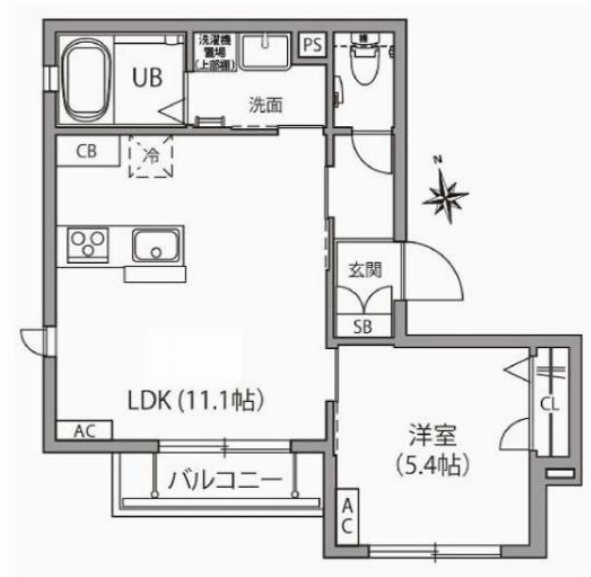 シャーメゾンヴェール 202号室 間取り