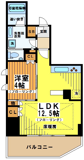 プレミスト調布駅前ブリリアントプレイス 間取り