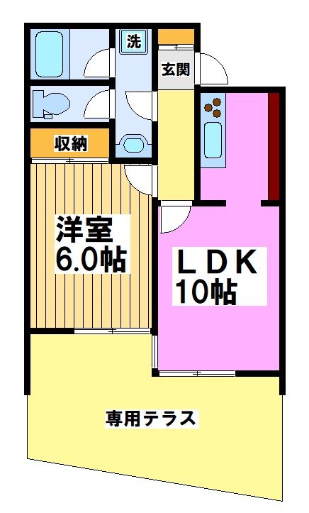 キューブコート烏山 間取り