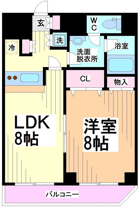 スカイコート幡ヶ谷　 間取り