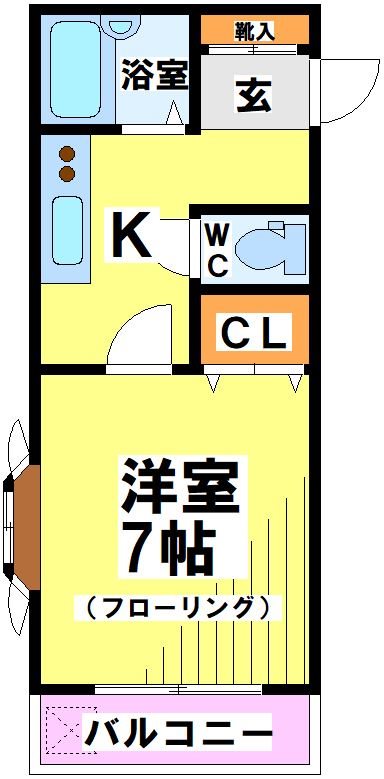 ウエストヴィレッジ14 103号室 間取り