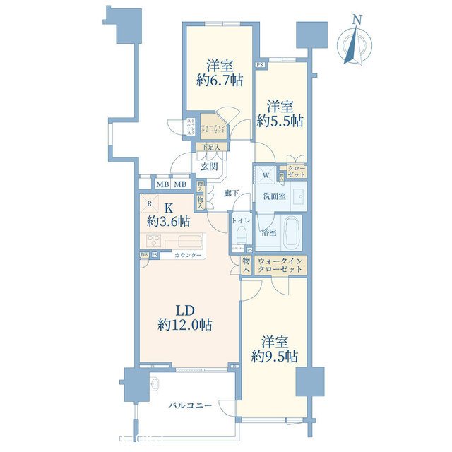 東京テラス　AE棟 間取り