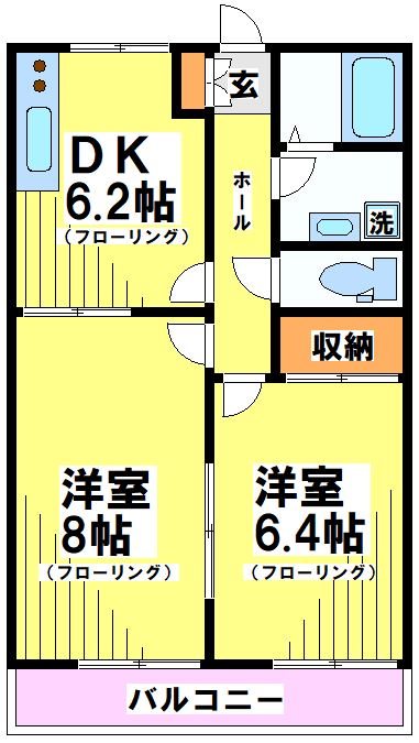 パークヒルズ狛江 100号室 間取り