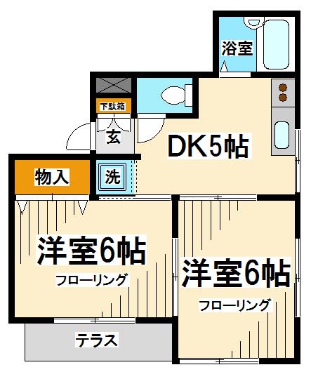 リヴィエール桜上水Ⅱ 間取り