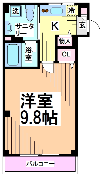 アボリアスハウス笹塚　 間取り