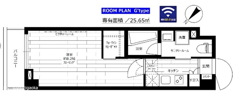 ステージグランデ千歳烏山アジールコート 206号室 間取り
