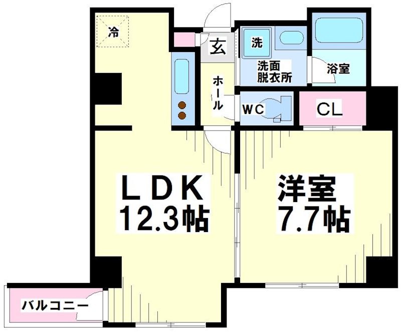 Court Hatsudai 間取り