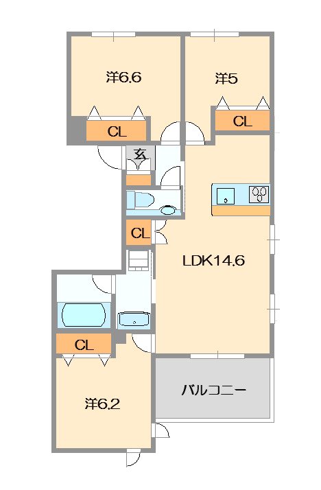 ヴィラルミエールⅡ 間取り