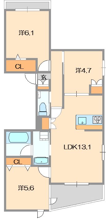 ヴィラルミエールⅡ 間取り