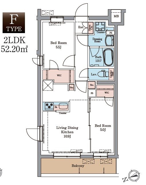 LUMINOUSつつじヶ丘（ルミノス） 間取り