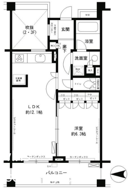 クラッサ成城 105号室 間取り