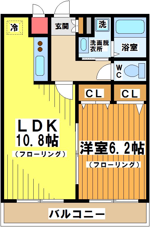 MARYU　S 203号室 間取り