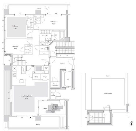 ザ・パークハビオ代々木 間取り