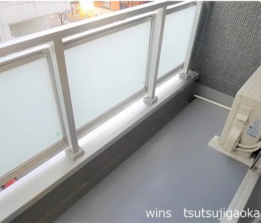 レジデンスハーベスト ベランダ